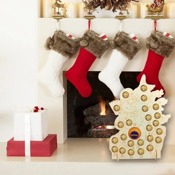 Santa Claus kalender raami kaunistamiseks hallituse sobib vaik epoksüvaik DIY käsitöö ehted kasti tegemise kodu kaunistamiseks
