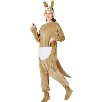 Sexy Halloween Kostüüm Naistele Känguru Kostüüm Pajama Täiskasvanud Looma Onesie Naiste Sleepwear Lapp Pijamas