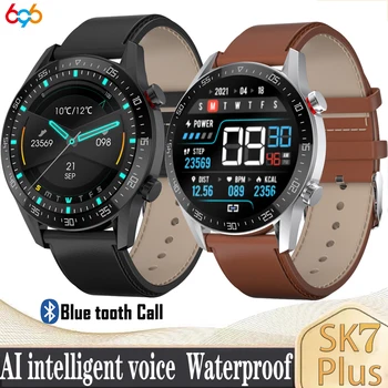 SK7 PLUSS Smart Watch BT Kõne AI Hääl Fitness Tracker Smartwatch EKG Heartrate SK7Plus Magada, vererõhku, Hapniku Jälgida Muusika