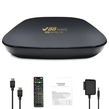 Smart TV Box Android Wifi 4K TV BOX Set-top Box Toetab Multi-vormingus Video Dekodeerimiseks, Mille pult Media Player Kodu