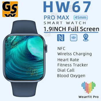 Smart Watch 2022 IWO S7 Vaadata HW67 PRO MAX NFC Fitness Tracker Dial Kõne Sport Muusika Mängija Mehed Naiste Kellad PK DT7+ W27 PRO