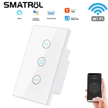 SMATRUL Tuya Smart Elu WiFi DIY touch Kardin Pime Lüliti MEIL Kontrollida, rullkardinate Elektrimootor Google ' i Kodu Alexa 220v