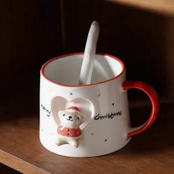 Snowman Christmas Cup Loominguline Santa Claus kohvitass, Keraamika Tee Tassid Paar Kingitus Kingitus Meestele Segades Kruus Isikupärastatud Kingitused