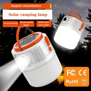 Solar LED camping lamp, ei elektri, laadimine USB, väljasõit, matka -, telgid, multi-funktsioon, isolatsioonitööd,võimsus, vastupidav