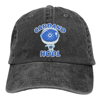 Suur Juht Moon Man Baseball Cap Mehed Cardano Mündi ADA Cryptocurrency Mütsid värvi Naiste Suvel Snapback Mütsid