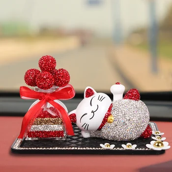 Sünnipäeva kingitus auto cute cartoon õnnelik kass kaunistused päikese-nukk, auto ohutus auto sisekujunduses goddness auto tarvikud