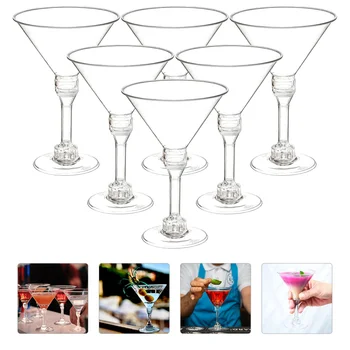 Tassi Kokteil Plasticfor Poole Mini Puidust Lusikad Martini Purgid Šampanja Kasutatava Klaasi Siirupit Juua Set Selge 
