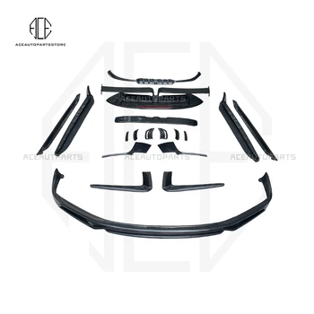 Te-diagrammi Stiili 3K toimse Sidusega Carbon Fiber Front Lip Pool Seelikud Tagumine Difuusor, Spoiler Jaoks Porsche 911-992 Body Kit