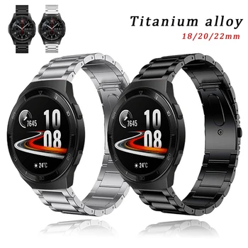 Titaani Sulam Rihm Quick Release Watchband 18/20/22mm eest Garmin Fenix 6 5 Pluss Bänd Huawei Vaadata GT2 Smart Metallist Käevõru