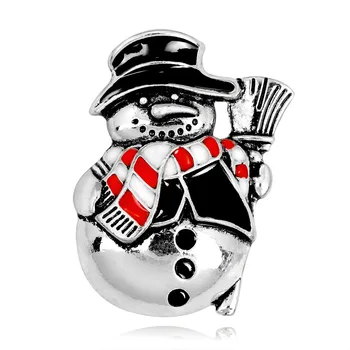 TULX Häid Jõule Prossid Naiste Armas Snowman Kanda Xmas Mütsid Emailiga Sõle Sõrmed Uue Aasta Kingitus Pool Ehted
