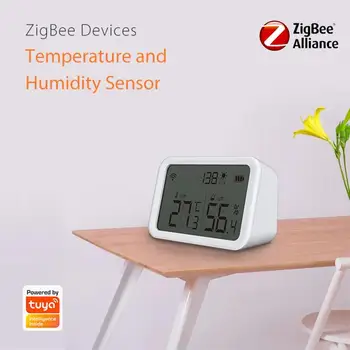 Tuya Zigbee 3.0 Temperatuuri ja Niiskuse Andur Detektor, Mille LCD-Ekraan, Nutikas Elu APP Kontrolli Smart Home Töötab Zigbee Hub