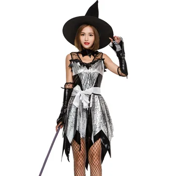 täiskasvanud Halloween kostüüm Naine nõid kostüüm pool kleit Vampiir, nõid seelik cos anime