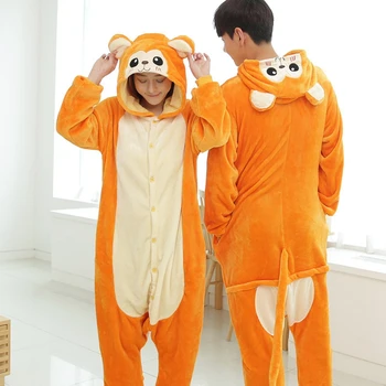 Täiskasvanud Kigurumi Ahv Pidžaama Komplekti Sleepwear Pyjama Loomade Sobiks Cosplay Naiste Talve Rõivas Armas Loom Talve Kostüüm