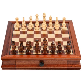 Täiskasvanud Travel Chess Magnet Pere Haridus-Puidust Luksus Male Professionaalne Kokkuklapitavad Xadrez Tabuleiro Jogo Lauamängud