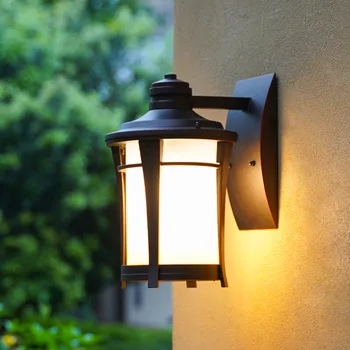 Tänapäeva Euroopa Klaas Väljas Veekindel Seinavalgusti Aed Valgus Õue Koridori Proch Villa Rõdu Lamp Outdoor Lamp