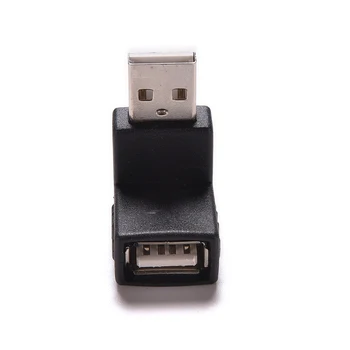 USB 2.0 Meeste ja Naiste Parem Nurk 90 Kraadi-Plug Adapter Laiendamine Sugu