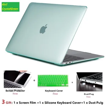 Uus Crystal Sülearvuti Puhul+Klaviatuuri Kate+Ekraani Kile+Tolm Pulg Apple Macbook Air Pro Touch Retina Baar 11 12 13 15 16 inchs