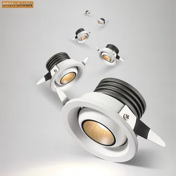 Uus Disain CRI90 Juhitava Led Valgusti Valgus 3W Ringi Süvistatavad Lae Lamp AC 220V 110V Home Decor Sise-Spot Lighting2021