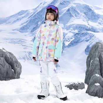 Uus Laste Suusa Sobiks Poiste Ja Tüdrukute Talve 10 K Väljas Hingav Veekindel Soojus Snowboard Ski Jope Ja Püksid