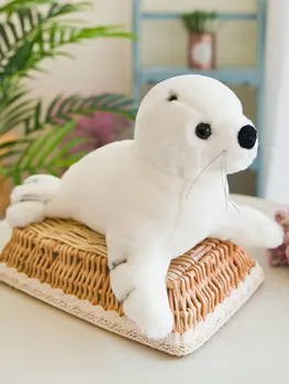 uus mänguasi valge cartoon sea lion -, plüüš-mänguasi, Mere elu Otarriinae pehme nukk sünnipäeva kingitus w1402