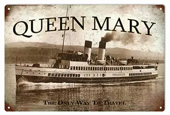 Vana Queen Mary Laeva Seina Decor Reisi Metallist Tina Märk 8x12 Tolli