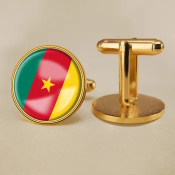 Vapp Kamerun Lipu riigivapp Cufflinks