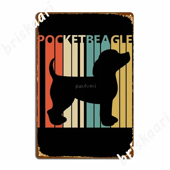 Vintage Tasku Beagle Koer Metallist Märgid pubi Garaaž Klubi Disain Wall Decor Tina märk Plakatid
