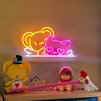 Väikese Neon Märke, Maagiline Tüdruk, Maagiline Tüdruk Sakura|, anime neoon tuled kaunistada tuba, Jõulud kingitused, seina art neoon märk