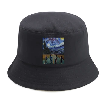Võõras Asju Prindi Panama Kopp Mütsid Suvel Moe Naine Väljas Päikesekaitsetoodete Kalamees Mütsid Mens Hip-Hop Must Müts
