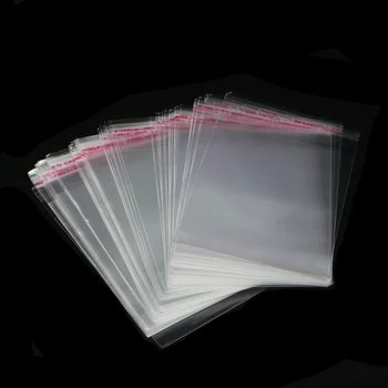 WSND 100tk Self Adhesive Plastic Bag Selge Ehted Pakendi 10x15cm 3.94