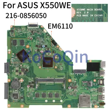 X550WE ASUS X550WA X550WE X550W D552W Sülearvuti Emaplaadi REV.2.0 EM6110 216-0856050 Sülearvuti Emaplaadi
