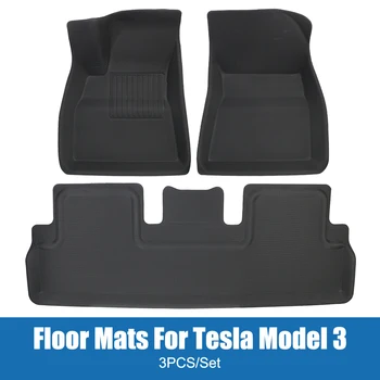 XPE Jaoks Tesla Model 3 Auto Suu Matt Vasakule-Paremale Sõidu põrandamatid Kaitsvad Padjad 3tk/set Korruse Vooderdus Veekindel Anti-slip