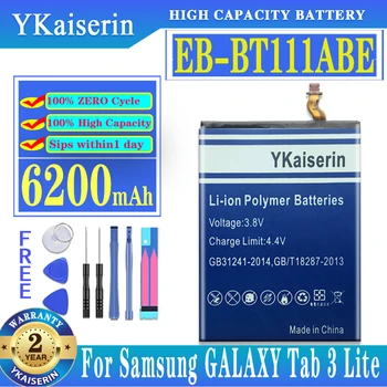 YKaisewrin Samsung Galaxy T115 T116 Tablett Aku EB-BT111ABE 6200mAh Samsung Tab 3 Lite 7.0
