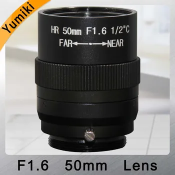 Yumiki 1.5 MP 50mm objektiivi Käsitsi Iris Fikseeritud fookuskaugusega Objektiivi 1/2