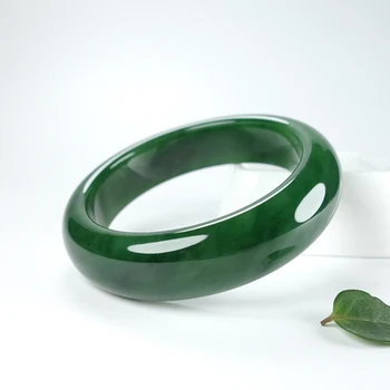Zheru Ehted Looduslikest Hetian Jade Roheline 54-62mm Käevõru Elegantne Printsess Ehted on Parim Kingitus