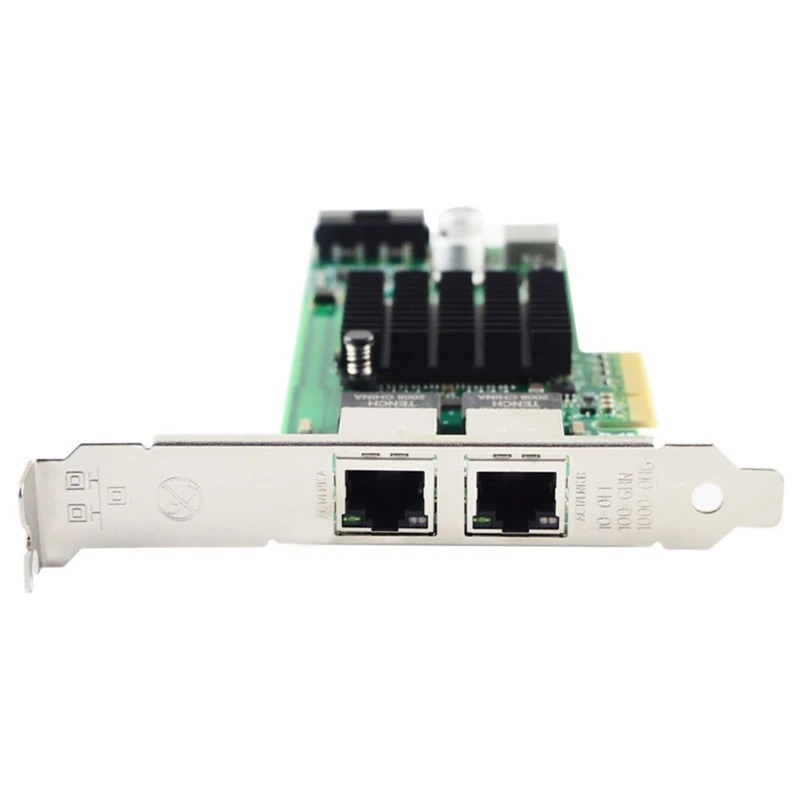 Gigabit Etherneti Ühendatud võrgukaardi 82576 Chip, Dual RJ45 Vask Sadamates, PCI-Ex4, NA82576-T2POE 1