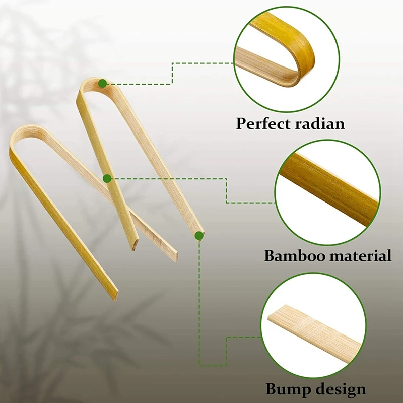 Bambusest Tangid 30Cm Pikk Terviseks Tangid Ühekordsed Puidust Toiduvalmistamis Tangid Bambusest Toiduvalmistamise Nõud 2