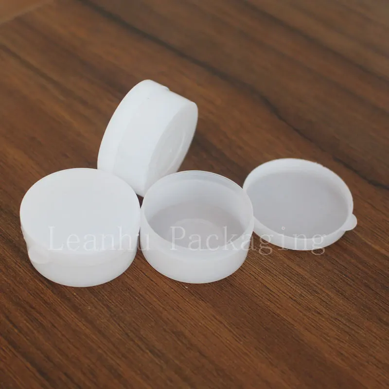 10 x 100 valge tühi palsam-kreem purki tõsta on kaane Proovi nahahoolduskreem konteinerid pudel salvi plastikust pott saab 1