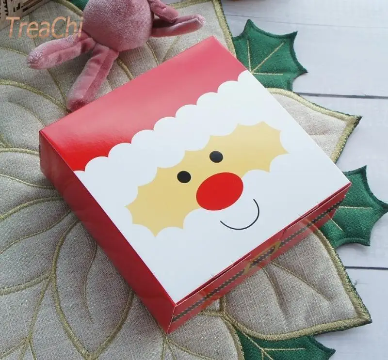 Jõulud Macaron Cake Box Pidu Candy Biskviit Kingitus Storage Box 10 Tk/palju 2