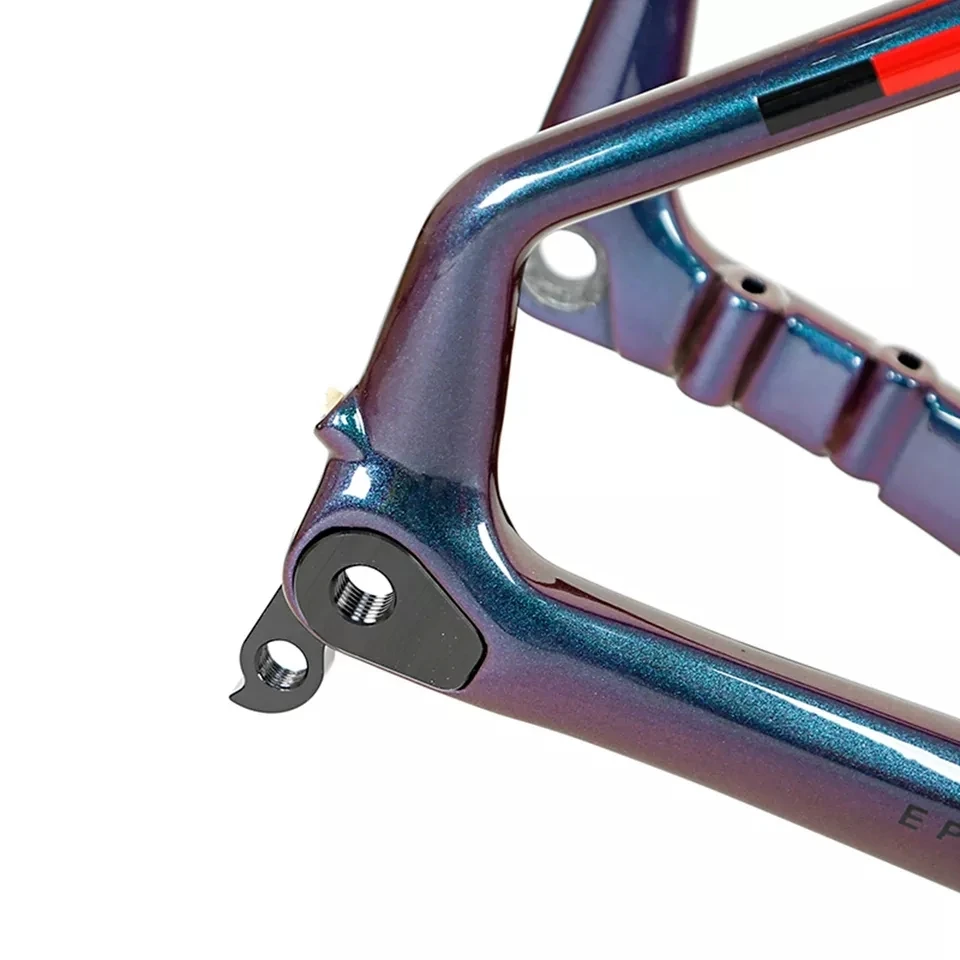 Twitter TSÜKLON holograafiline värvi aero jalgratta frameset t900 süsinikkiust maantee raami plaat Läbi Telg 4