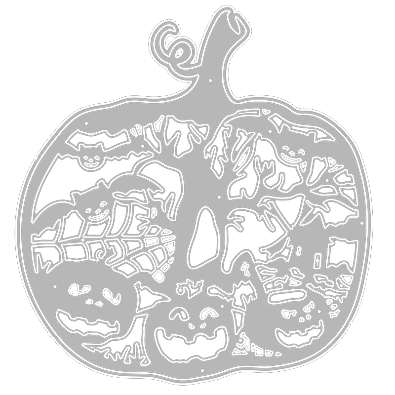 2020. aasta Uus Halloween Pumpkin Metalli Lõikamine Sureb Ämblikuvõrk ja Pvt Puu Die Lõigatud Scrapbooking Jaoks Käsitöö Kaardi Tegemise nr Templite Komplekti 2