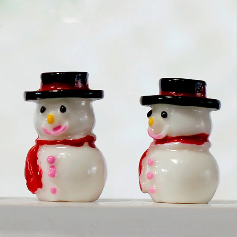 Talvel Lumememme dekoratiivsed Kääbus Figuriin mini haldjas aias loomade kuju vaik käsitöö jõulukaunistused kodu mänguasjad 1