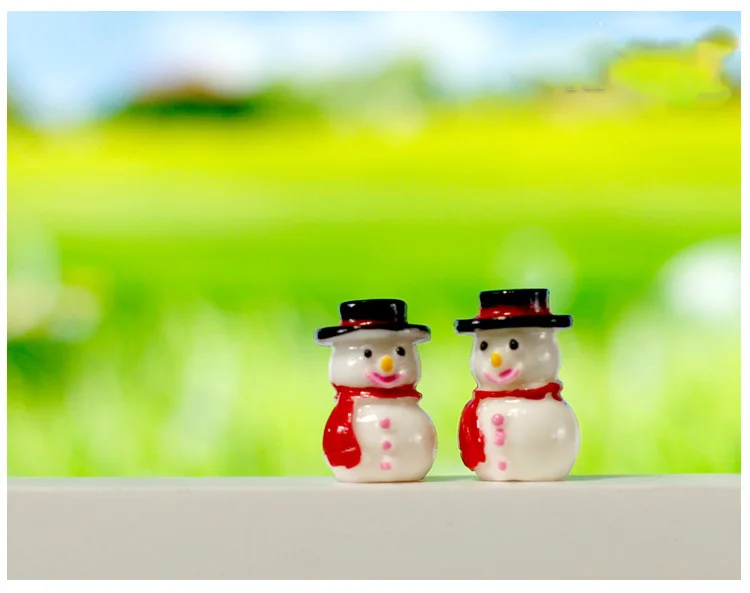 Talvel Lumememme dekoratiivsed Kääbus Figuriin mini haldjas aias loomade kuju vaik käsitöö jõulukaunistused kodu mänguasjad 2