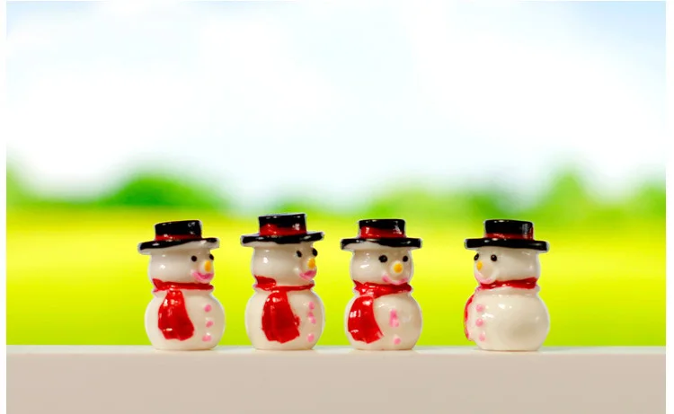 Talvel Lumememme dekoratiivsed Kääbus Figuriin mini haldjas aias loomade kuju vaik käsitöö jõulukaunistused kodu mänguasjad 3