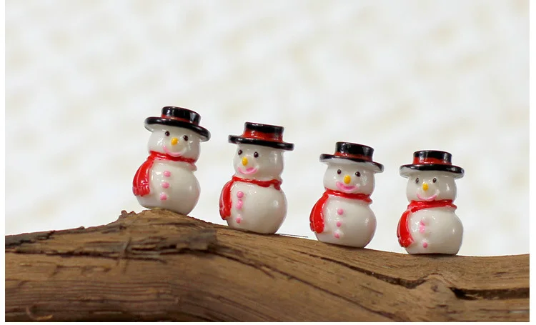 Talvel Lumememme dekoratiivsed Kääbus Figuriin mini haldjas aias loomade kuju vaik käsitöö jõulukaunistused kodu mänguasjad 4