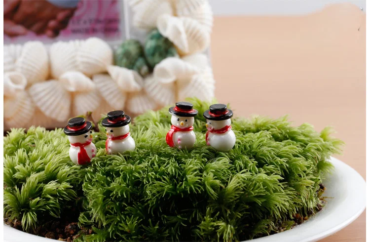 Talvel Lumememme dekoratiivsed Kääbus Figuriin mini haldjas aias loomade kuju vaik käsitöö jõulukaunistused kodu mänguasjad 5