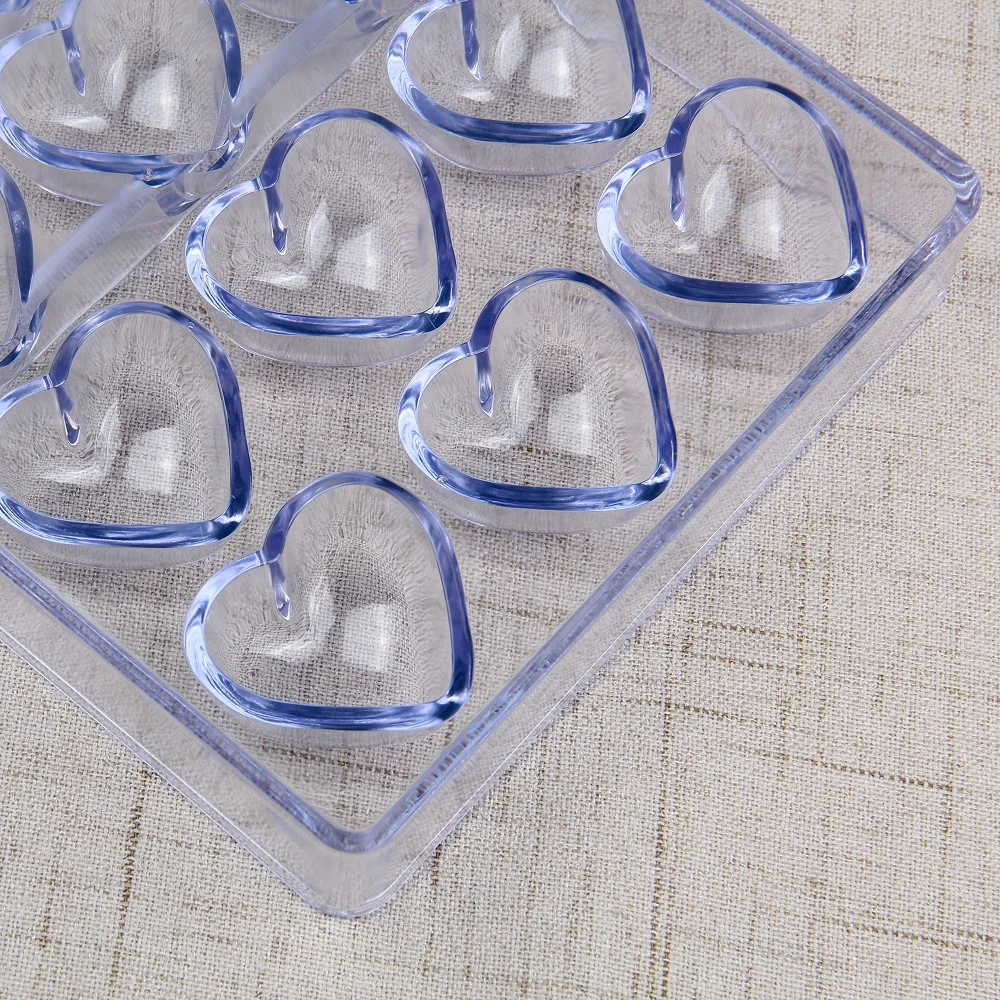 Tasuta Kohaletoimetamine 3D Plastikust 21 Õõnsused Candy Südame Kuju Vormis Küpsetamine Šokolaadi Hallitus Ice Cube Hallituse CC0002 2