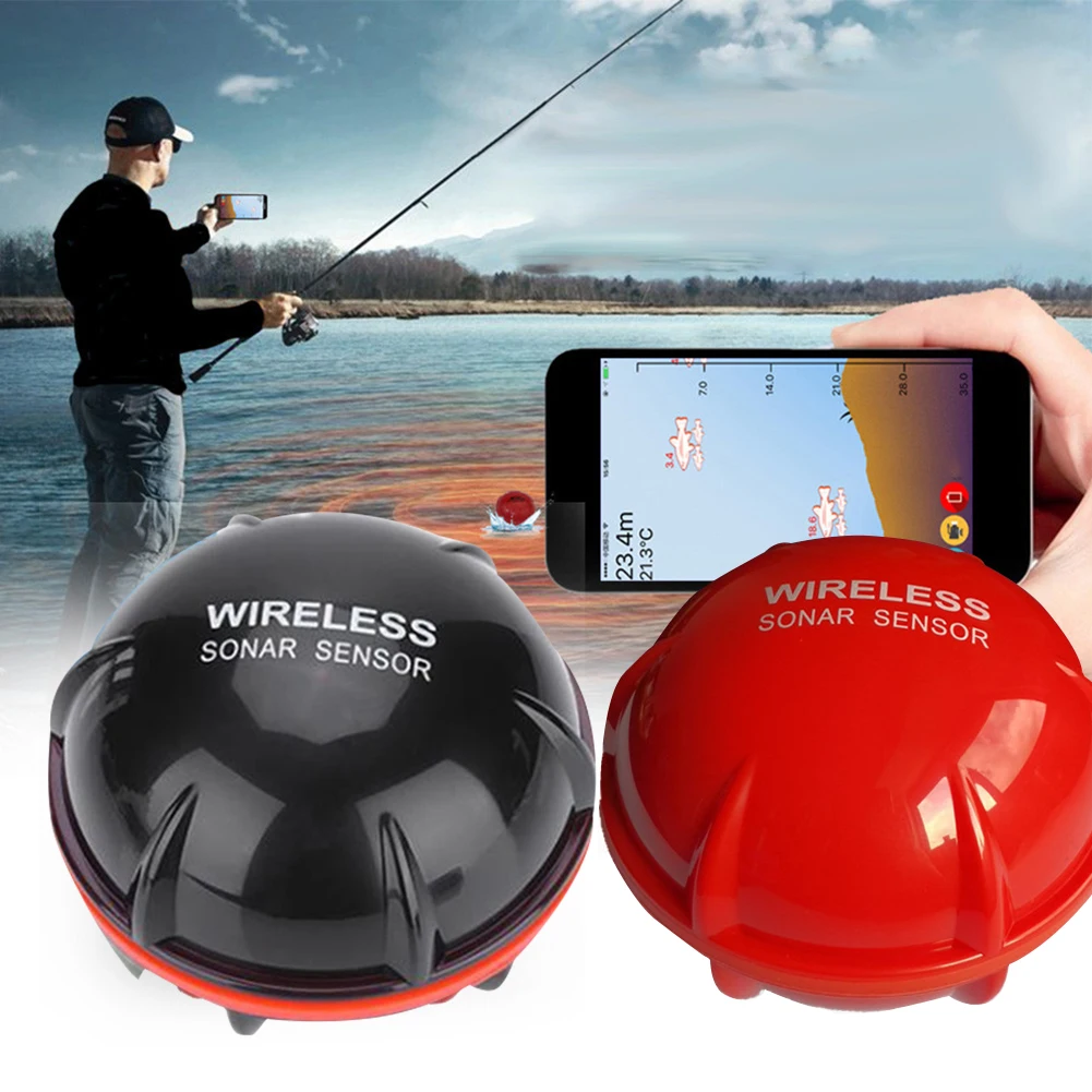 Kaasaskantav 30m Wireless Sonar Sensor HD LCD Visuaalne Kala Leidja Veealuse Sügavuse Lokaator Echo Usaldusväärsem Kalaleidja kalastustarbed 1