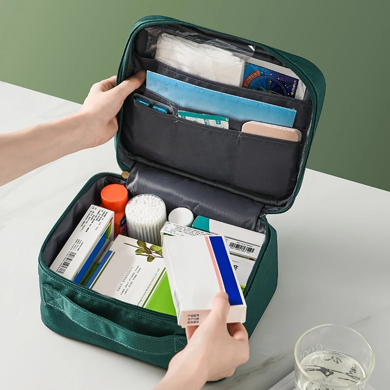 Kaasaskantavas Kotis Multifunktsionaalne First Aid Kit Matkamine, Backpacking, Kämping, Reisimine, Auto Ja Jalgrattaga 1