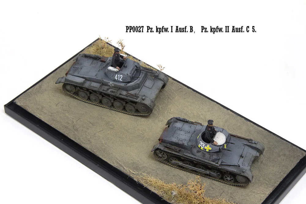 PP0027 1/72 Stseeni Sobiks Mudel saksa Nr 2 B-Tank Nr 2 C Tank Sõdur Valmistoote kogumise mudel 1
